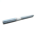 zinc plated stud bolt with wood screw, wood screw stud, double thread stud with wood screw